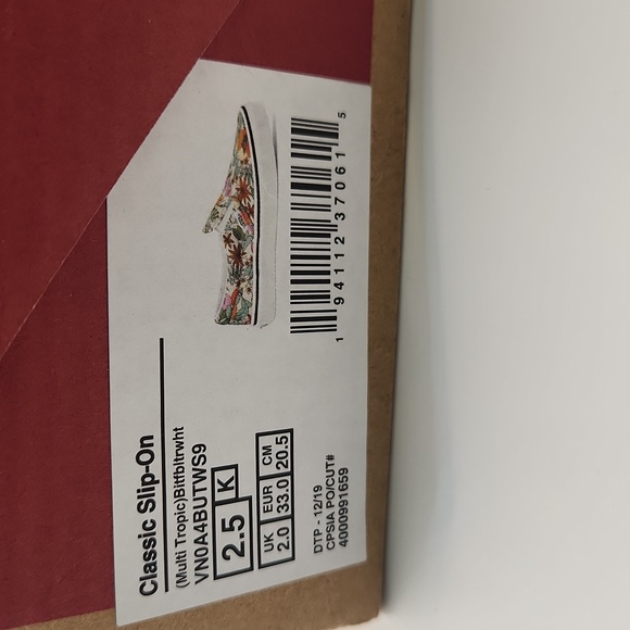 Vans Kids Multi-Tropic Classic Slip On Shoes Size 2.5 NWT - Picture 6 of 8